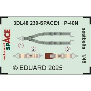 P-40N seatbelts SPACE EDUARD