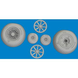P-40N wheels cross tread EDUARD