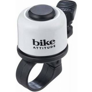 Ringeklokke Bike Attitude Hvid Med Fjederhammer