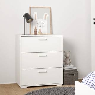 Kommode Sofia hvid med 3 skuffer