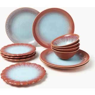 Håndlavet spisestel Marguerite, 4 personer, sæt af 12