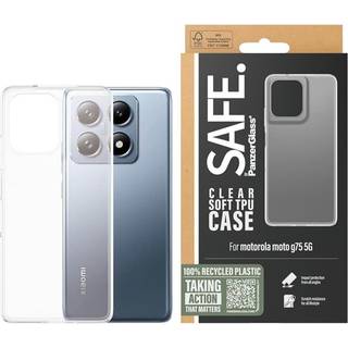 Motorola Moto G75 (5G) Safe By PanzerGlass®  Fleksibelt Plastik Cover - Gennemsigtig