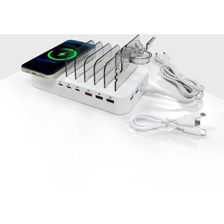 SiGN USB-opladestation 65W med trådløs opladning og USB-C