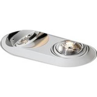 Rund indbygget spotlight hvid GU10 70 mm 2-lys - Hubs
