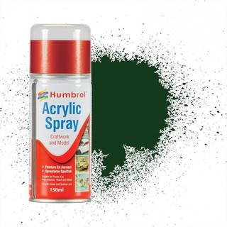 HUMBROL ACRYLIC HOBBY SPRAY 150ML No 3 Brunswick Green ''513'' of the 2nd Platoon