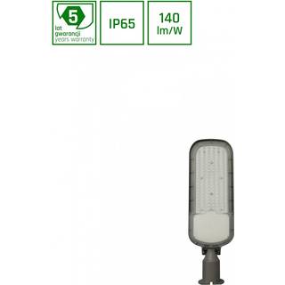 STREETOS 2 100W - Neutral Hvid, 230V, 145/75°, IP65, IK09, 555x172x65mm, Grå, Skumringssensor