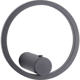 JUST LIGHT. GmbH LED væglampe Archie, dæmpbar, Sort, Stue/spisestue, Metal, Moderne