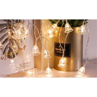 LED Lyskæde 10 Klokker 2M