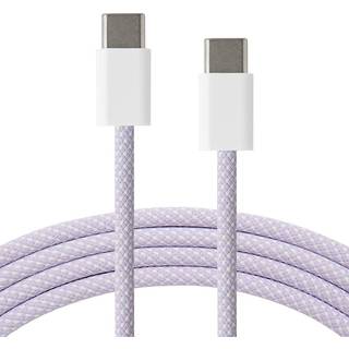Xceed Braided USB-C til USB-C PD 60W - 1m - Lilla