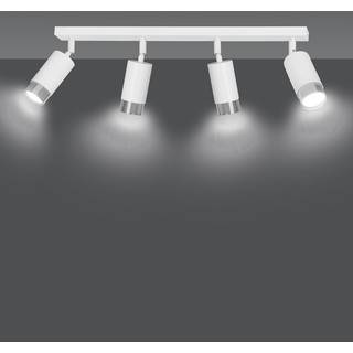 Hiro 4 Hvid/Krom loftslampe - GU10, 230V, uden lyskilde