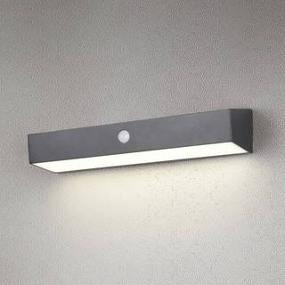 Solar væglampe Silves, sort, sensor, IP44