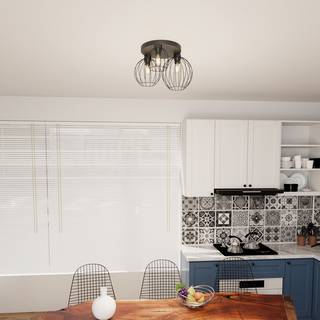 Nest 3PREM Sort loftslampe - Ø24 cm, E27, 230V, uden lyskilde