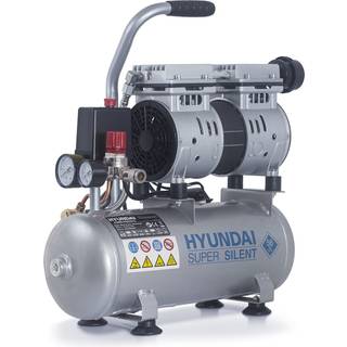 Hyundai super lydløs kompressor, 8 bar, 8 liter