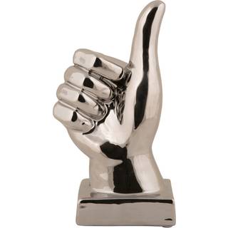 Statue Okay 8x20,8cm keramik sølv
