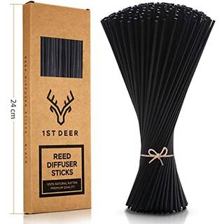 1. hjorte Reed Diffuser Sticks - 100 stk sort rotting essentiel olie aroma genopfyldning tr?pinde til spa -duftaromaterapi (24 cm x 3 mm)