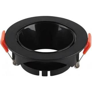 Downlight med sort reflektor uden lyskilde - Hul: Ø7,2 cm, Mål: Ø8,5 cm, passer til GU10 og MR16