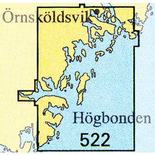 Skærgårdskort Sjöfartsverket 522 Högbonden - Örnsköldsvik - Skag (Udgave 2023)