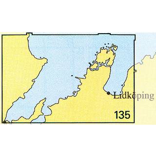 Nautical chart No. 135 Köpmannebro-Vänersborg-Lidköping