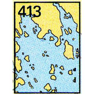 Nautical chart No 413 Hindersöharun-Töre