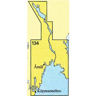 Nautical chart No. 134 Arvika-Säffle-Köpmannebro