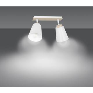 Atlas 2 Hvid loftslampe - E27, 230V, uden lyskilde
