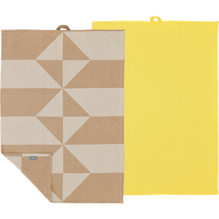 Twist Viskestykke 2 stk. fra Södahl - Warm Taupe farve - 100% Bomuld