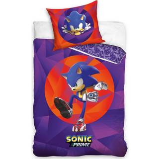 Sonic Prime Sengetøj 140 x 200 cm - 100 procent bomuld