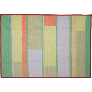 Hübsch Pavilion Plaid Block Coral/ Flerfarvet