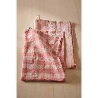 SANNE viskestykke i hørblanding 2-pak - Rosa