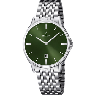 Festina Classic F16744/5 - Herre - 39 mm - Quartz - Mineralglas