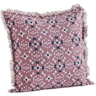 Madam Stoltz Pudebetræk 50x50 Cm Dusty Lilac - Pyntepuder & Betræk Bomuld Off-White - CC-5050-235