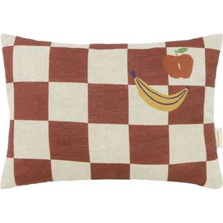 Nobodinoz Vibes Pude 22x33 Cm - Pyntepuder & Betræk Hør Maroon - D24LCUSHIONVG