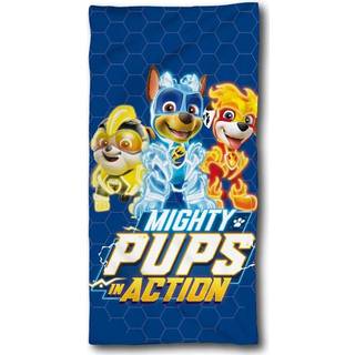 Paw Patrol håndklæde - Mighty Pups Action - 70x140 cm - 100% Bomuld - Badehåndklæde