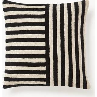 Håndlavet pudebetræk Henry med broderede striber