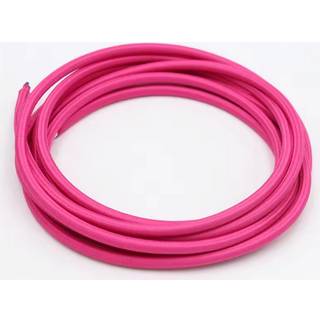 5m Stofledning 2x0.75 mm², tekstil - 230V, Roserød
