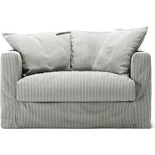 Decotique Betræk Til Le Grand Air Love Seat - Møbelbetræk Hør Ash Stripe - 11003172