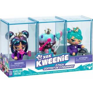 Xox Kweenie Fearless Kweens Series Premium Figur og Display Case 4 tommer/ca. 10 cm høj samlerobjekter Art-Toy 3 Pack Every Kween er unik