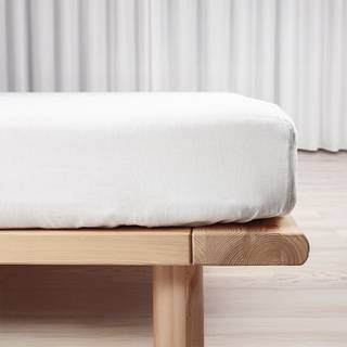 Night & Day boxlagen bomuldssatin hvid 180x200 cm