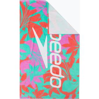 Printed Beach Towel Turquoise/Pink