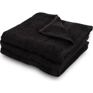 Bambus håndklæde - 50x100 cm - Sort - Bløde luksus håndklæder fra Excellent - By Borg