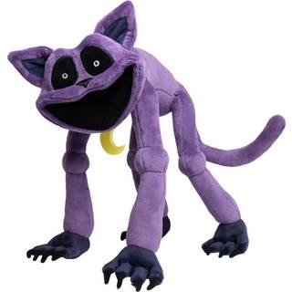 Poppy Playtime Monster CatNap plyslegetj med bevgelige arme, ben og hale - officiel lilla