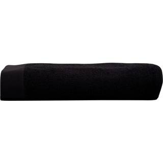 Badehåndklæde - 100% Blødt bomuld med høj absorberingsevne - 70x140 cm - Sort bade håndklæde fra danske By Borg