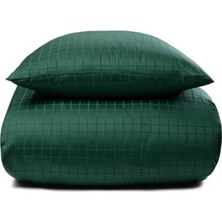 Økologisk Sengetøj - 140x200 cm - GOTS certificeret sengelinned - Grønt sengesæt i 100% bomuldssatin fra By Borg