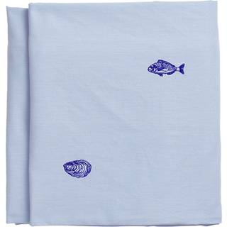 Midnatt Josefin La Mer Dug 330x145 cm, blå