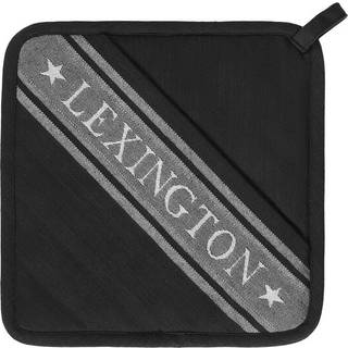 Lexington Icons Organic Cotton Jacquard Star Grydelap / Hvid - Grydelapper & Grillhandsker Bomuld Sort - 10003075-9100-ONE