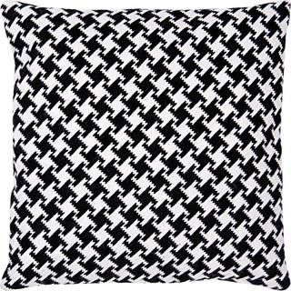 Gobelin Kissen Pepitamuster schwarz-weiß 40x40cm zum Sticken - Schwarz, Weiß