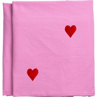 Midnatt Pink Hearts Dug 250x145 cm, rosa