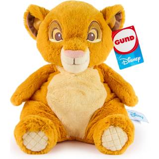 GUND Disney Officiel Simba Oh So Snuggly Plys Lvernes Konge Lvens tjdyr til babyer og spdbrn Gul 12.5