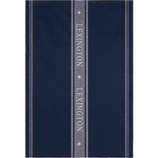 Lexington Icons Cotton Jacquard Star Viskestykke 50x70 Cm - Viskestykker Bomuld Dress Blue - 10003042-5545-KT10