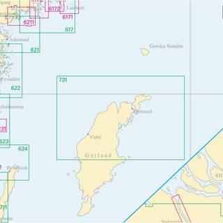 Skærgårdskort Sjöfartsverket 731 Gotland, Nord (Udgave 2025)
